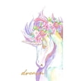 thumbnail image 2 of Goodrich, Chelsea 10x14 White Modern Wood Framed Museum Art Print Titled - Unicorn Wishes II, 2 of 4