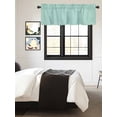 thumbnail image 3 of Kitchen Valances for Window, Pure Color Mint Green Light Filtering Rod Pocket Valance Curtain, Vintage Monochrome Art Short Curtains Window Topper for Bedroom Bathroom Living Room 42x18in, 3 of 9