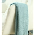 thumbnail image 3 of CREVENT Knit Throw Blanket for Couch Sofa Chair Bed Home Decoration, Soft Warm Cozy Light Weight for Spring Summer Fall (50''X60'' Teal Blue), 3 of 3