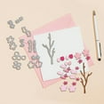 thumbnail image 4 of Cherry Blossom Cutting Dies for Card Making Flowers Branch Cut Die for DIY Scrapbooking Journal Embossing Paper Craft Decor, 4 of 8