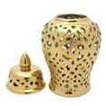thumbnail image 3 of Red Lantern 18" Spiral Lattice Temple Jar - Gold, 3 of 8