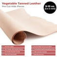 thumbnail image 2 of ELW Vegetable Tanned Leather Shoulder 9-10 oz. 3.6-4mm Thickness Weight Pre-Cut 2.5-4 SQ FT 2 PCS Set Full Grain Leather Tooling Craft Repair Projects, Carving, Dyeing, Engraving, Wet Molding, 2 of 9