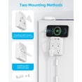 thumbnail image 4 of Power Strip PAEWOK Short de 60 cm con 4 tomas AC y 3 puertos USB, color blanco, 4 of 8