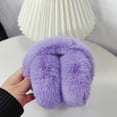 thumbnail image 2 of Chicmine Womens Plush Ear Muffs Winter Ear Warmers Solid Color Elastic Non-slip Cute Winter Earmuffs Soft Thickened Plush Headband Ear Warmer for Cold Weather, 2 of 5