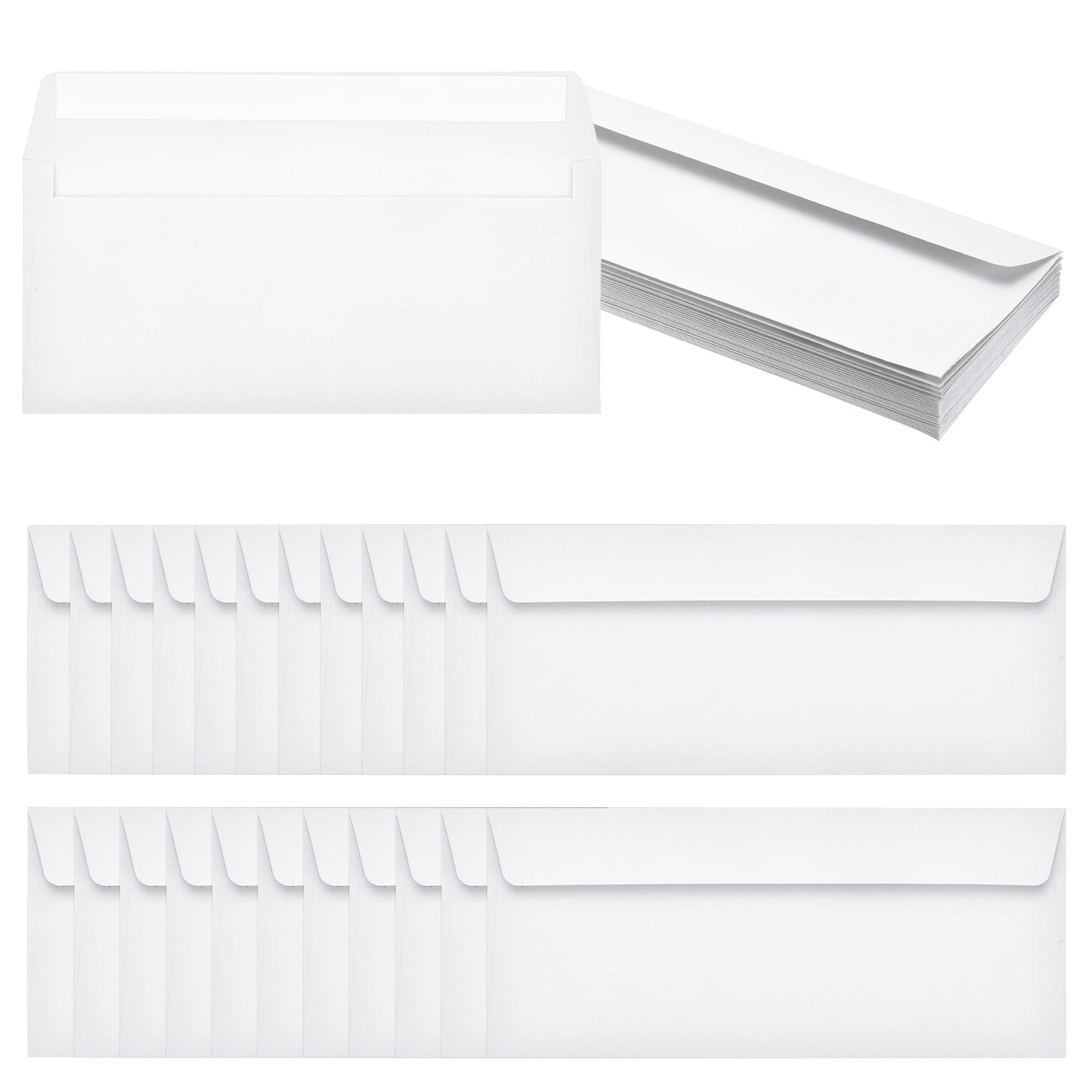 Aimoh #10 Security Tinted Envelopes, No Window, Self-Seal, 100