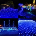thumbnail image 5 of 9.8ft x 6.6ft 200 LED Christmas Net Lights, 8 Modes Mesh Fairy Christmas Lights, Net String Christmas Lights for Xmas Tree Decorations (Blue), 5 of 6