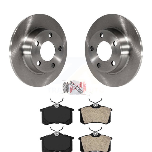 Transit Auto Rear Disc Brake Rotors and Semi-Metallic Pads Kit for Car Audi A6 Quattro Allroad K8A-100701