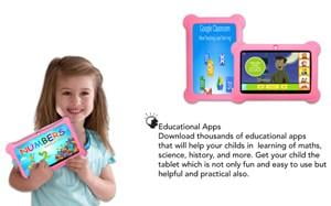 7inch KIDS Zeepad Tablet Quad Core Android 4.4 KitKat Capacitive Touch Screen Dual Camera WIFI Bluetooth Tablet- Pink