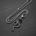 thumbnail image 3 of GKNET Punk Personalized Cast Cobra Pendant Hip-hop Minimalist Stainless Steel Necklace, 3 of 9