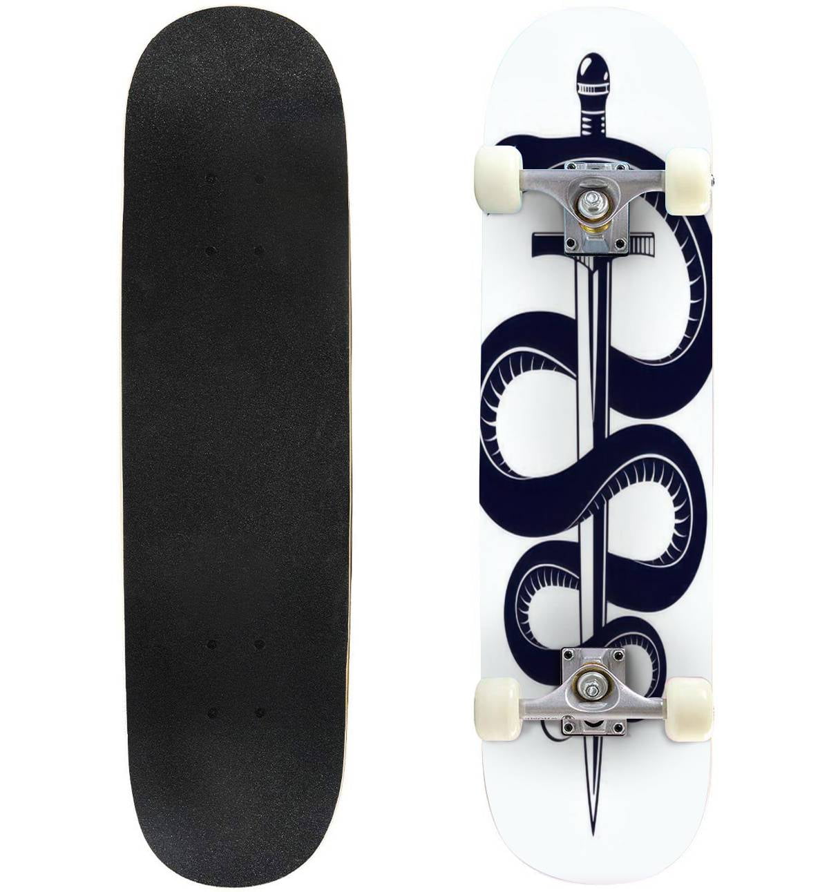 Snake and Dagger Serpent wraps around a sword vintage tattoo Outdoor