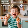 thumbnail image 6 of Tiny Land Wooden Egg for Kids, Organic Play Food Combo Playset - 6 Pcs Realistic Wooden Eggs, Montessori Kitchen Toys for Pretend Play, Easter Crafts for Toddlers, 6 of 6
