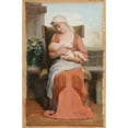 thumbnail image 2 of Émile Lévy 17x24 Gold Ornate Framed and Double Matted Museum Art Print Titled - The Young Mother (1883), 2 of 4