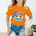 thumbnail image 2 of Tenue de Mode pour Tout-Petit Fille Tout-Petit T-Shirts à Manches Longues Fille Mignon Mode Imprimé Confortable Col Rond T-Shirt à Manches Courtes Été Décontracté Ample T-Shirt Hauts, 2 of 4