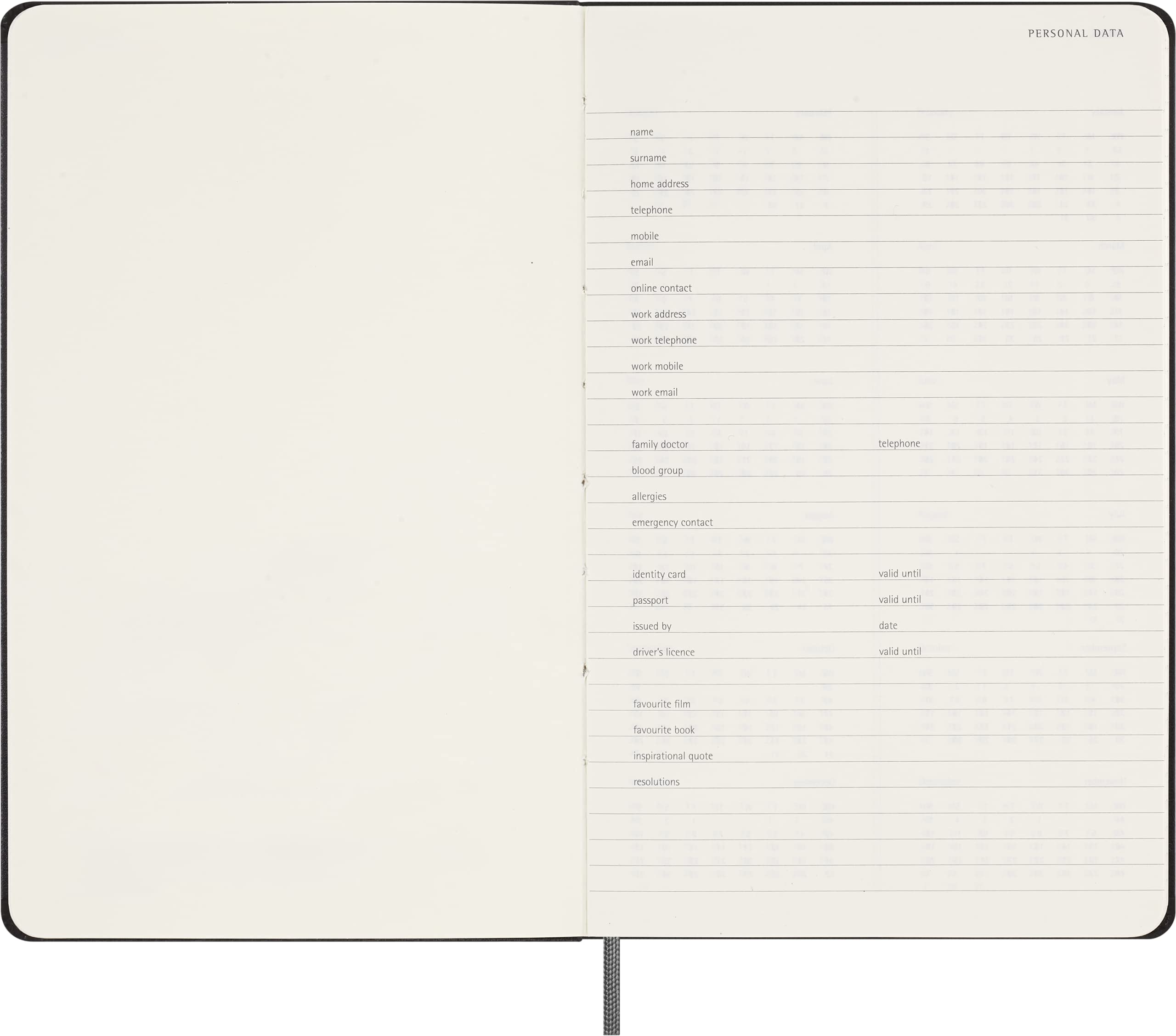 Moleskine Undated Weekly Planner, 12M, Large, Black, Hard Cover (5 x 8.25) Weekly Undated