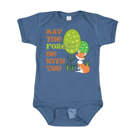 

Inktastic May the Forest Be with You- Cute Fox Gift Baby Boy or Baby Girl Bodysuit