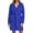 Blue, variant on Plush Robes for Women Soft for Kimono Robe with Shawl Collar Home Loungewear Sleepwear Cozy Warm Bathrobe XXL