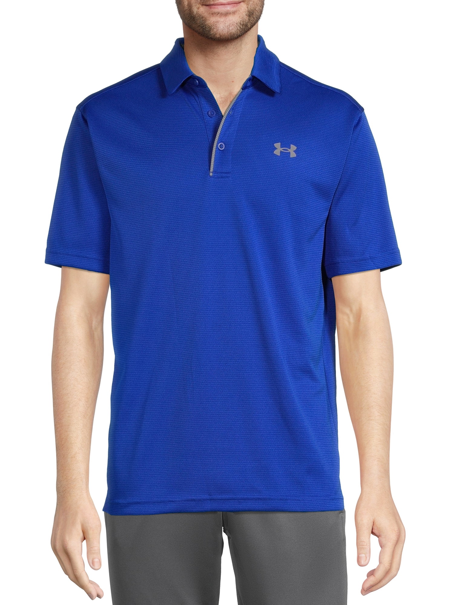 Comfortable Short Sleeve Polo Shirt Men Lightweight and Breathable Polo T Shirt for Men Under Armour Tech 