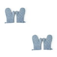 thumbnail image 2 of Bewildely 1 par de guantes de lona para horno microondas, portátiles, reutilizables, coloridos, colgantes, protectores, guantes de cocina para el hogar, Azul 2piezas Bewildely CBP485635, 2 of 6