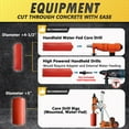 thumbnail image 4 of EDiamondTools 14" Wet Drill Core Bits for Concrete, Masonry, 18" Long Diamond Hole Saw, 4 of 4
