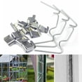 thumbnail image 3 of Lefu Greenhouse Glazing Clips W / Z Glass Clips Spring Wire Spares,50pcs X Z Clips and 50pcs X W Clips, 3 of 5