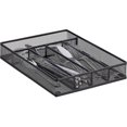 thumbnail image 1 of Cutlery Tray Mesh Steel Metal Cutlery Box Cutlery Tray H x W x D: 5 X 23.5 X 31.7 cm, Black, 1 of 5