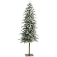 thumbnail image 6 of Nearly Natural 6.5' Flocked Pine Artificial Christmas Tree Prelit with LED Lights, 6 of 11