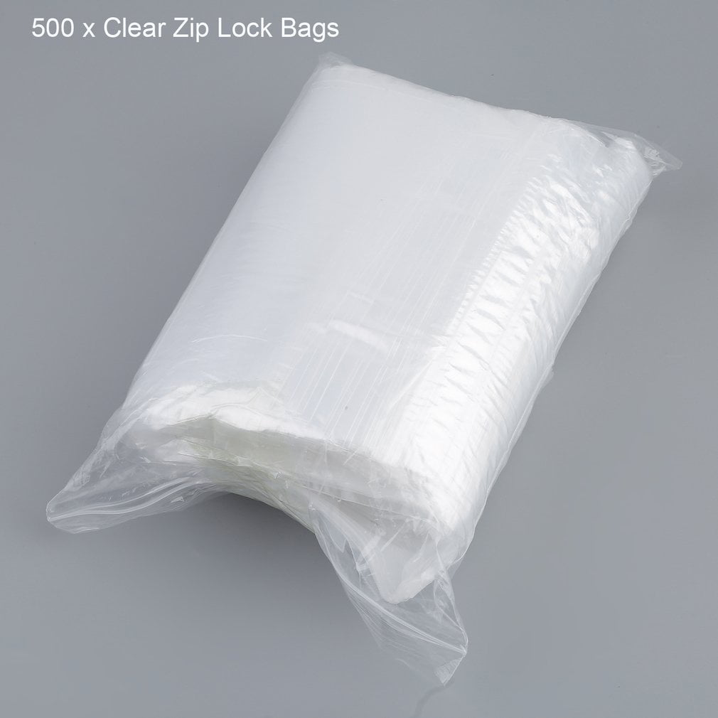 500x GRIP SEAL SELF RESEALABLE PLASTIC BAGS 8" x 11" 