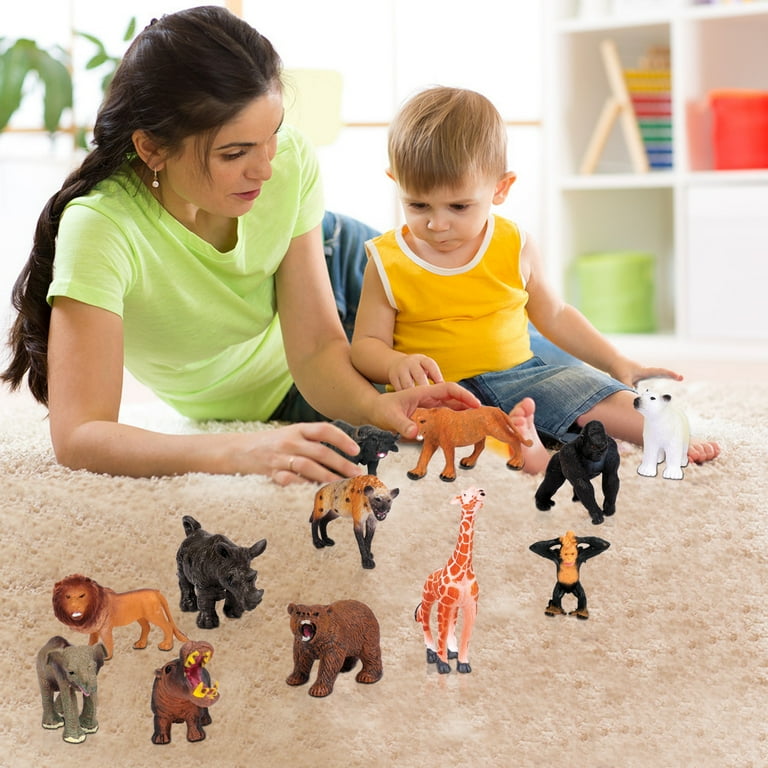 Animal Figures Jungle Animal Toy Set 12 Pieces playkidiz toys