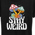 thumbnail image 3 of Instant Message - Stay Weird Mushrooms - Women's Short Sleeve Graphic T-Shirt, 3 of 6