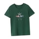 thumbnail image 5 of Camiseta de verano para mujer, disfraz femenino, Tops de verano para viajes de trabajo, deportes, Camping Verde, 5 of 7