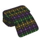 thumbnail image 4 of Disketp Mardi Gra Geometric Estuche de Lápices de Doble Capa con Tapa Abatible y Cremallera, Organizador Escolar para Adolescentes y Adultos, 4 of 7