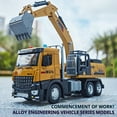 thumbnail image 2 of Anmyjuly Alloy Die-Cast Kids Excavator Toy, Construction Vehicle with Moving Arm, Sound & Light, Beach Sand Digger Toy for Boys and Girls, 2 of 8