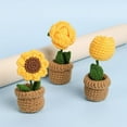 thumbnail image 2 of COSTYLE Crochet Kit for Beginners Sunflower DIY Knitting Starter Kit for Adults and Kids, 2 of 5