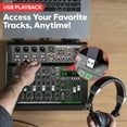 thumbnail image 3 of Mezclador de audio Pyle PMX508 de 8 canales con Bluetooth 5.0 y USB, 3 of 7