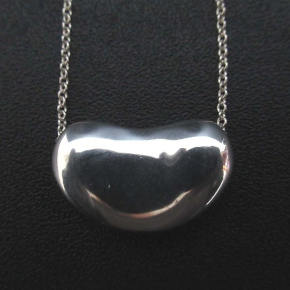 Pre-Owned Tiffany & Co. Elsa Peretti Beans Necklace Pendant 925SV Silver Women's (Good)