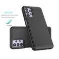 thumbnail image 3 of Tekcoo Cases for Galaxy A32 / Galaxy A52 / Galaxy A72 5G, Tekcoo [Tmajor] Shock Absorbing [Black] Rubber Silicone & Plastic Bumper Grip Cute Sturdy Hard Phone Cases Cover, 3 of 7