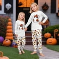 thumbnail image 6 of Family Matching Halloween Pajamas Set -2 Piece Halloween Ghost with Pumpkin Print Long Sleeve Top & Pants Sleepwear for Family Halloween Nights White Pajamas for 8 Years Pjs, 6 of 7