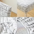 thumbnail image 4 of Funda de silla de oficina de tela elástica para todas las estaciones con protección resistente a manchas para hogar y restaurante, poliéster lavable, gris, café, azul, verde., 4 of 7