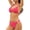 Rose Pink, variant on Women'S Printed Halter Tie Back Bikini Swimsuit Flattering Coverage Two Piece Bathing Suit Royal Blue L