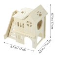 thumbnail image 2 of HLONK 1 Set Guinea Pig Hideout House with Ramp Multi Chamber Small Animal Hut  Nest, 2 of 8