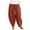 A1mm#-Orange, variant on Women's Harem Pants Wide Leg Cut Elastic Waist Loose Fit Casual Loungewear Fashion Bottoms
