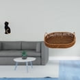 thumbnail image 2 of Escultura De Figura De Gato De Resina Y Cesta De Mimbre De Ratán, Frutero, Adorno Decorativo Para Sala De Estar, Dormitorio, Organizador De Cocina, Entrada, Estantería, Hotel, Hogar., 2 of 8