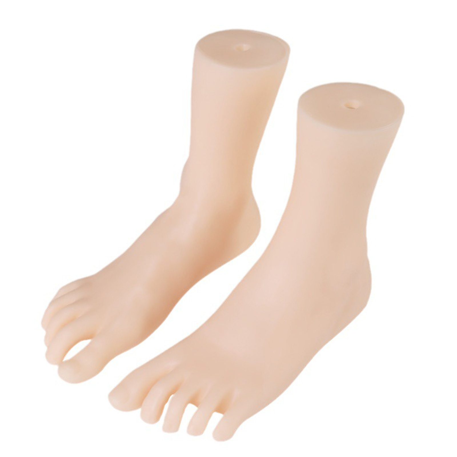 Set of 2 Professional Foot Mannequins PVC Anatomy Tools for , Podiatry & Art Studio Use