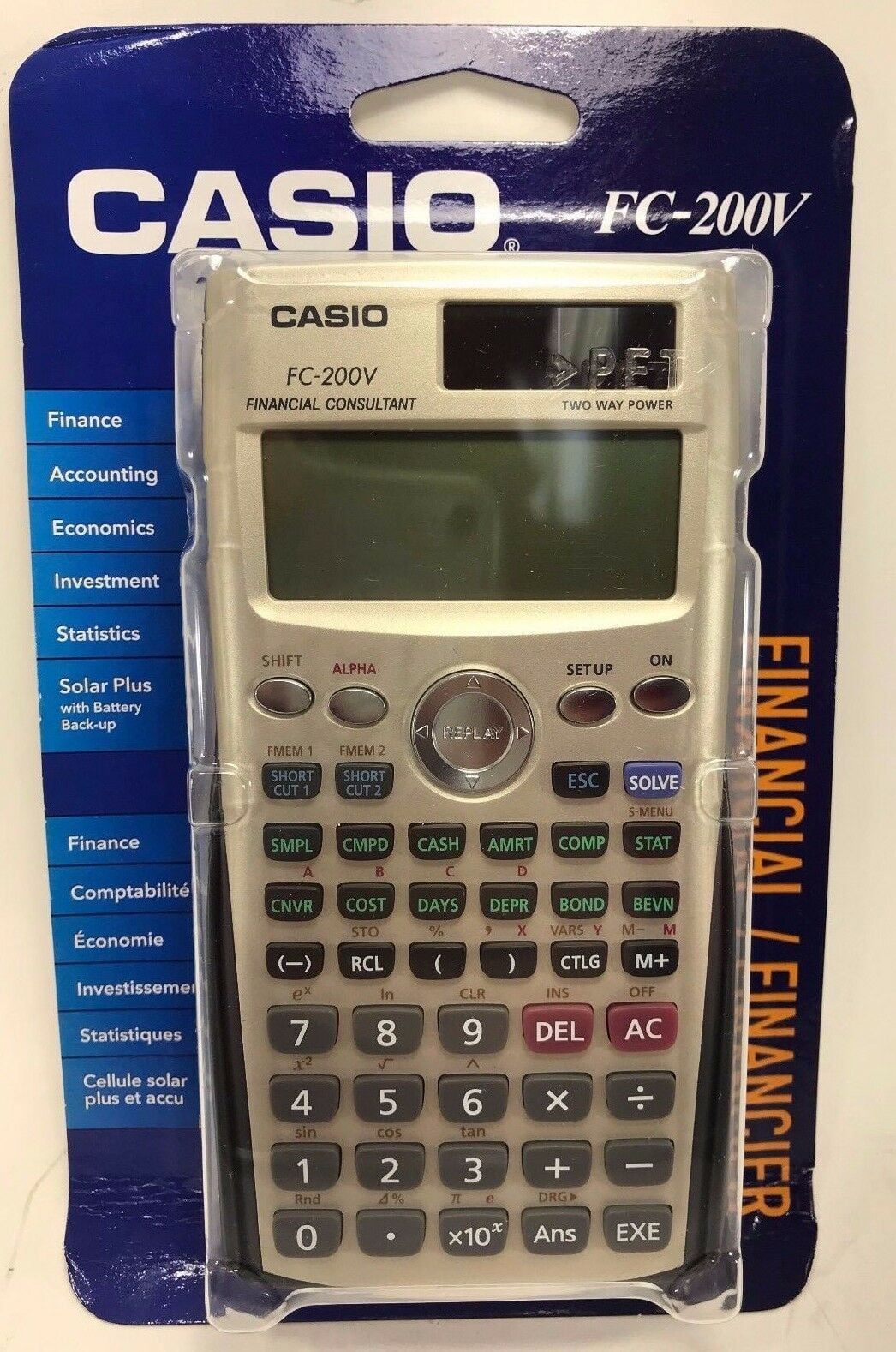 Casio - FC-200V - Financial Calculator with 4-Line Display - Walmart.com -  Walmart.com