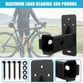thumbnail image 2 of Nuoxin Bike Wall Mounting Bracket Great Load Bearing Heavy Duty Bike Rack Hitch Cargo Carrier 300 Lbs Garage 2-inch Receivers Bicycle Wall Organizer Holder with Screws, 2 of 7