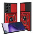 thumbnail image 2 of SOATUTO For Samsung S23 Ultra Phone Case Military Grade Drop Rugged Cover With Camera Slide Anti-Scratch Protective 360° Rotate Kickstand Sturdy Shockproof Case For Samsung Galaxy S23 Ultra - Red, 2 of 7