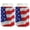 Flag3 - Standard, variant on Independence Day Party Favor USA Flag Waving Horizontal 2-Pack Ultra Slim Can Thermocoolers