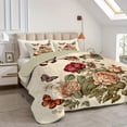 thumbnail image 2 of Flymme Bedspreads for Queen Size Bed ,3-Piece Floral Full/Queen Quilt Set with 2 Pillow Shams ,Reversible Microfiber Bedding Sets for All Seasons, 2 of 7