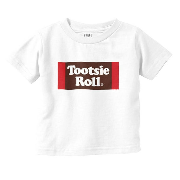 Vintage Retro Candy Logo Tootsie Roll Toddler Boy Girl T Shirt Infant Toddler Brisco Brands 18M