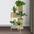 thumbnail image 4 of Miumaeov Metal Plant Stand, 6 Tier Indoor Outdoor Flower Pot Stand Holder Shelves, Foldable Decorative Display Rack for Potted Plant for Patio Garden, Living Room, Corner Balcony & Bedroom (Golden), 4 of 9